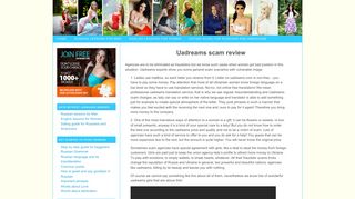 Uadreams Scam realy? The real reviews of Uadreams dating site