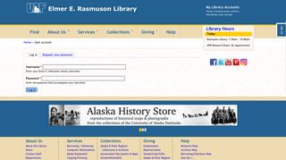 User login | Elmer E. Rasmuson Library