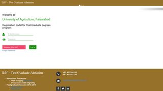 UAF - Online Admission Portal