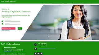 UAF - Online Admission Portal
