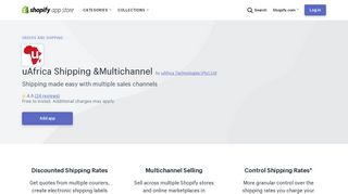 uAfrica Shipping &Multichannel – Ecommerce Plugins for Online ...