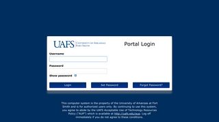 PortalGuard - Portal Login - UAFS