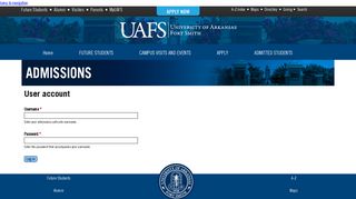 User account | admissions.uafs.edu