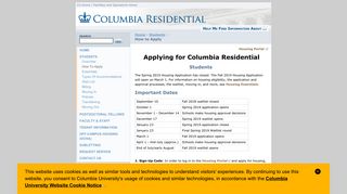 How to Apply | CU Facilities - Housing - Columbia University Facilities