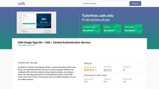 Everything on tutortrac.uah.edu. UAH Single Sign-On - CAS – Central ...