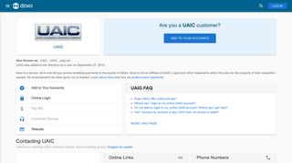 UAIG (UAIC): Login, Bill Pay, Customer Service and Care Sign-In - Doxo