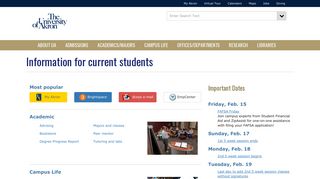 Current students | Home page : The University of Akron