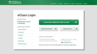 eClass Portal - University of Alberta