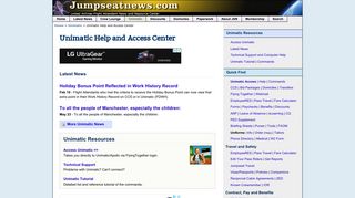 Unimatic Help and Access Center - Jumpseatnews