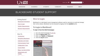 How to Login - Blackboard Student Support