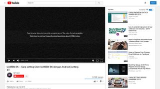 UAMBN BK ~ Cara setting Client UAMBN BK dengan Android - YouTube