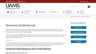 Electronic Health Record | UAMSHealth