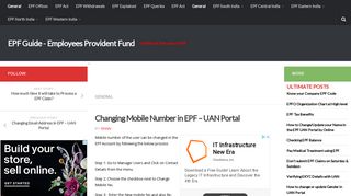 Changing Mobile Number in EPF - UAN Portal