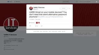 UARK IT Services on Twitter: 