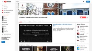 University of Arkansas Housing (#UARKHome) - YouTube