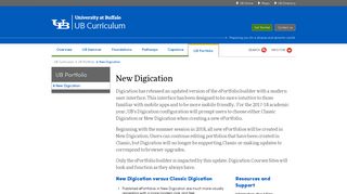 New Digication - UB Curriculum - University at Buffalo