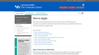 How to Apply - The Graduate School at the University at Buffalo ...