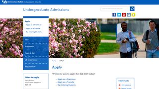 Apply to the University at Buffalo | Undergraduate Admissions