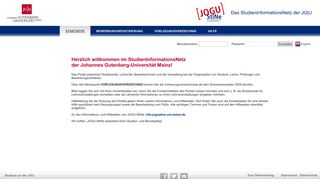 Johannes Gutenberg Universität - Uni Mainz