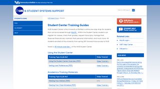 Students - HUB and Student Systems Support - University at Buffalo