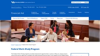 Federal Work-Study Program – Financial Aid