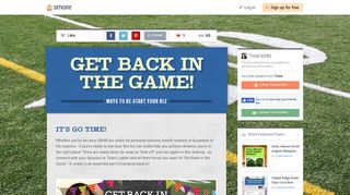 Get Back In The Game! | Smore Newsletters for Business