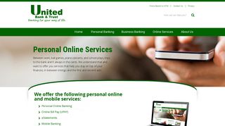Online Services at United Bank and Trust (Marysville, KS)