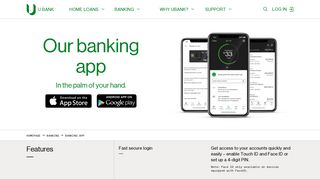 Mobile banking app - UBank