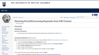 Elearning:NewLMS/Accessing Respondus from UBC Connect - UBC ...