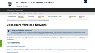 ubcsecure Wireless Network | UBC Information Technology