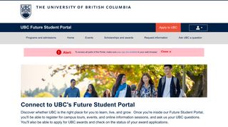 UBC Future Student Portal