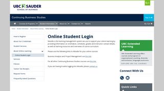 Online Student Login | Continuing Business Studies