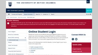 Online Student Login | UBC Extended Learning (ExL)
