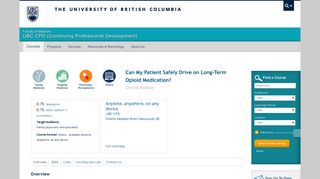 Can My Patient Safely Drive on Long-Term Opioid ... - UBC CPD