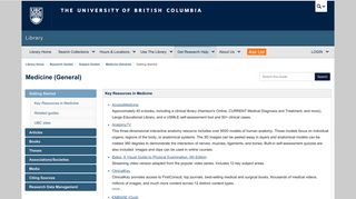 Medicine - UBC Library Research Guides - The University of British ...