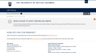 How do I pay for parking? | UBC Parking