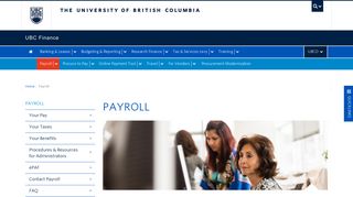 Payroll | UBC Finance