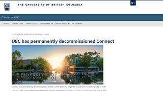 UBC Connect - University of British Columbia