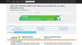 UBC1301 Wireless eMTA User Manual Users Manual_rev Ubee ...