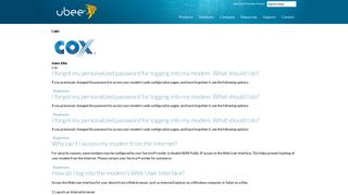 Cox | Ubee Interactive