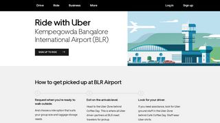 Request Uber at Kempegowda Bangalore International Airport (BLR ...