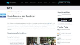 How to Become an Uber BLACK Driver - UberKit.net Blog