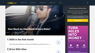 How Much do UberBlack Drivers Make? We Break Down The Numbers