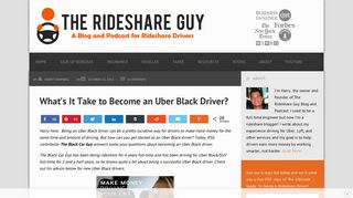 What's It Take to Become an Uber Black Driver? - The Rideshare Guy