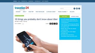 10 things you probably don't know about Uber | Traveller24