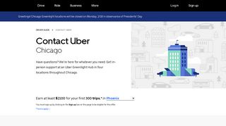Contact Uber | Greenlight Hubs in Chicago | Uber