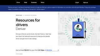 Resources For Drivers In Denver | Uber