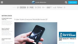 5 Uber Scams Everyone Should Be Aware Of | Scam Detector