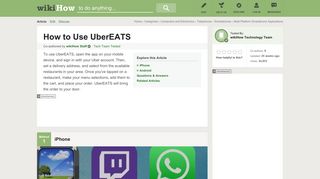 How to Use UberEATS (with Pictures) - wikiHow