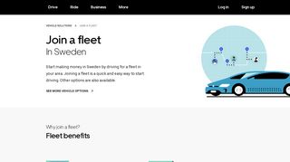 Join a Fleet in Sweden | Uber
